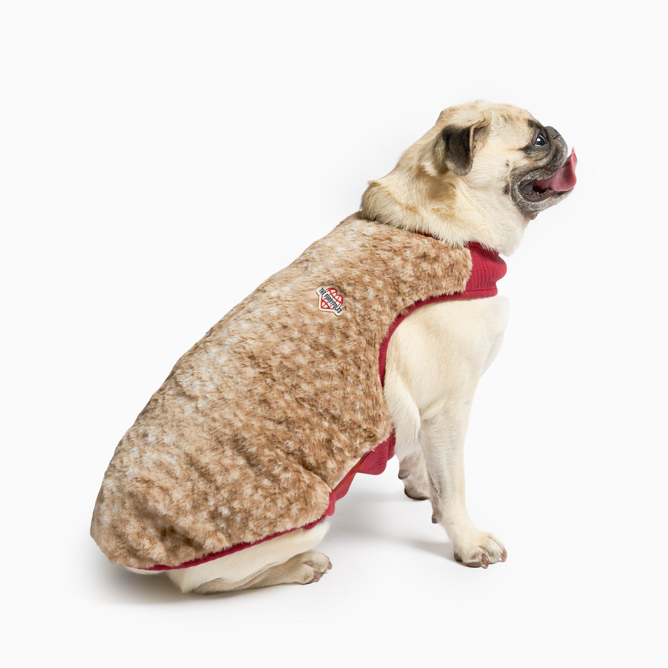 Reversible Puffer Vest Burgundy