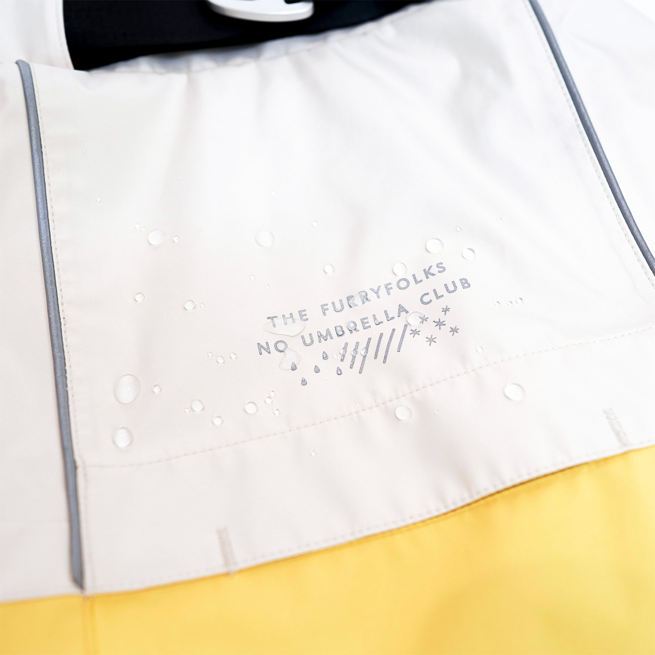 Venture Rain Jacket_Cream/Yellow