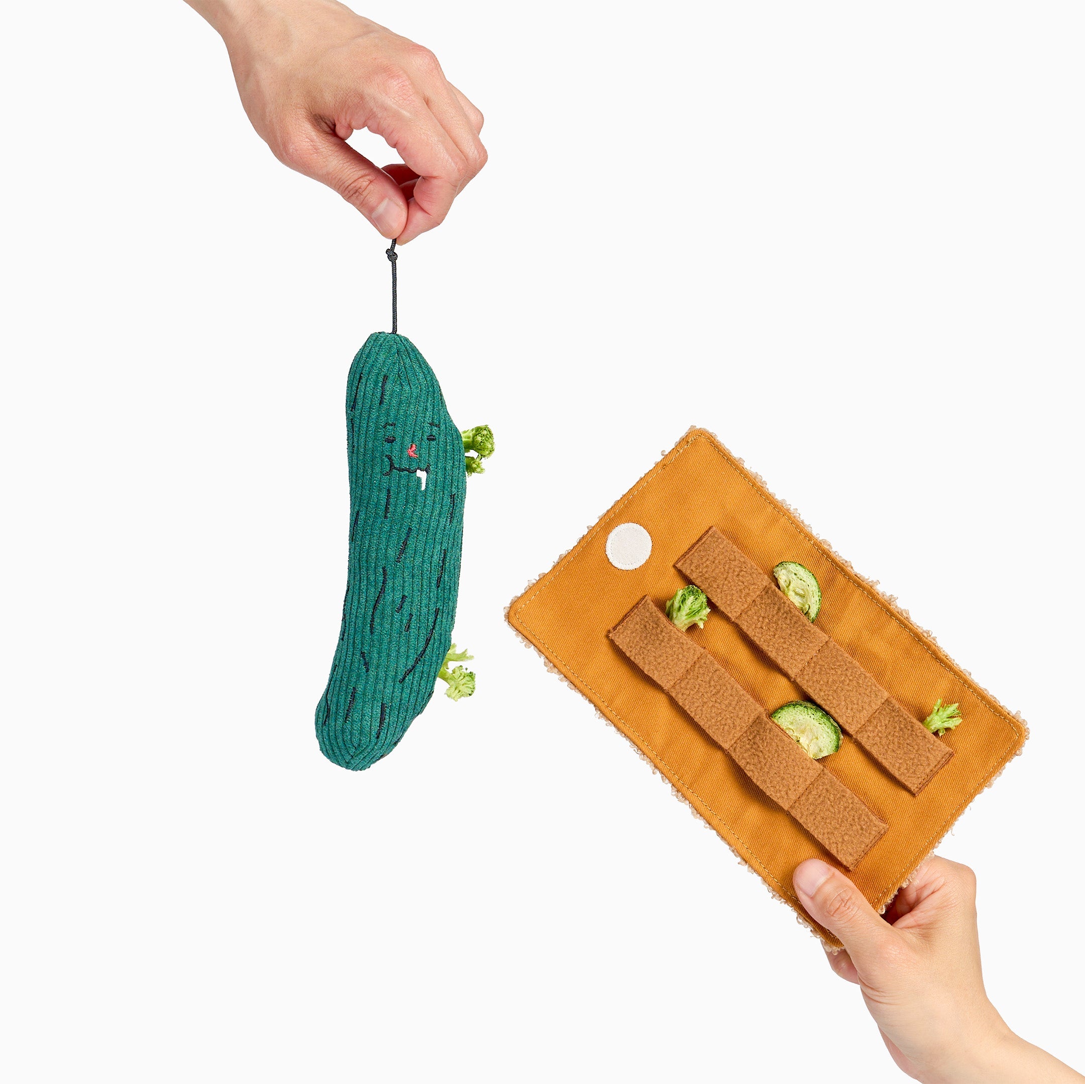 Fried Pickle Nosework Dog Toy