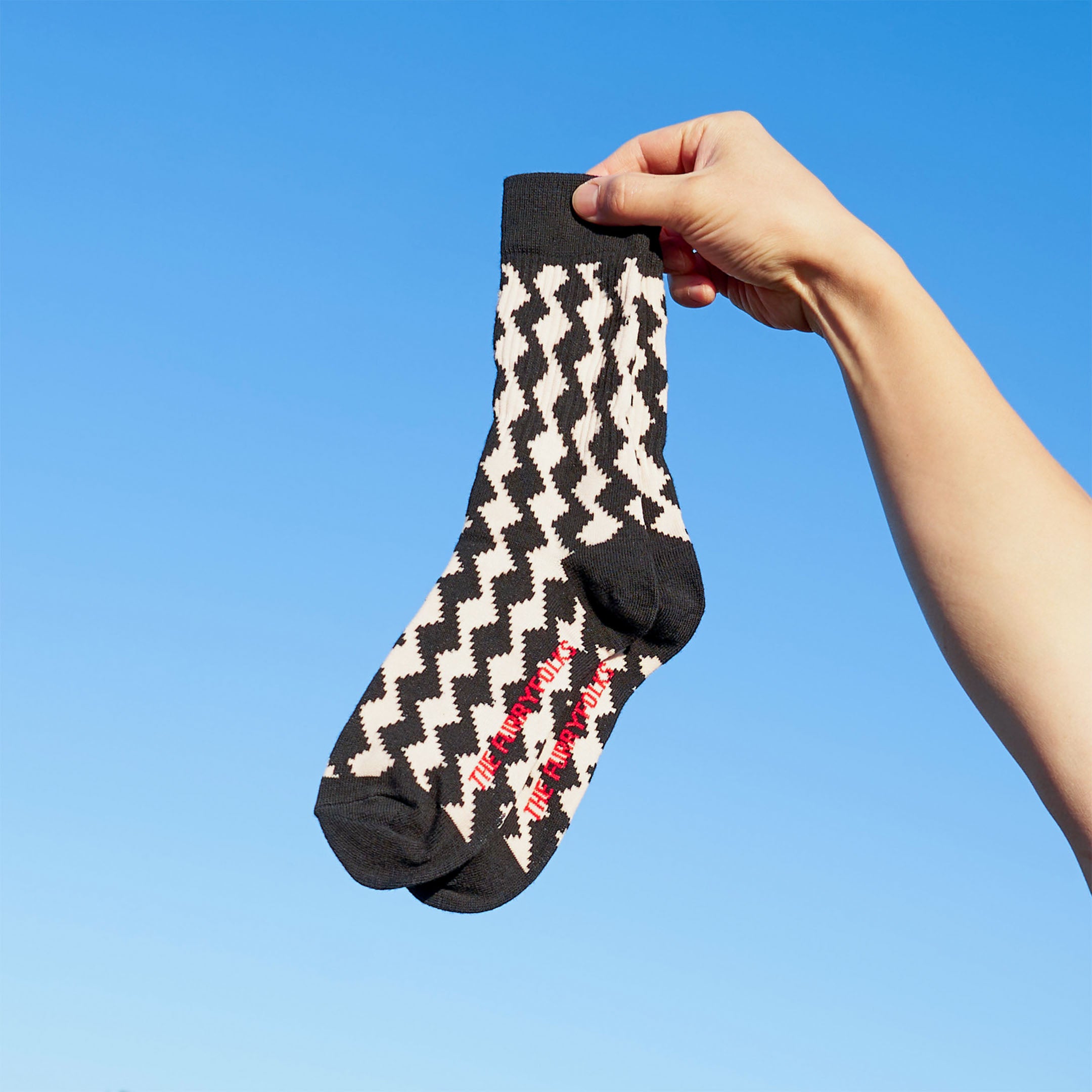 タイツ・ソックス [RONRON] FURRY FRIENDS SOCKS : 3PACK FURRY FRIENDS SOCKS IVORY - RONRON 론론