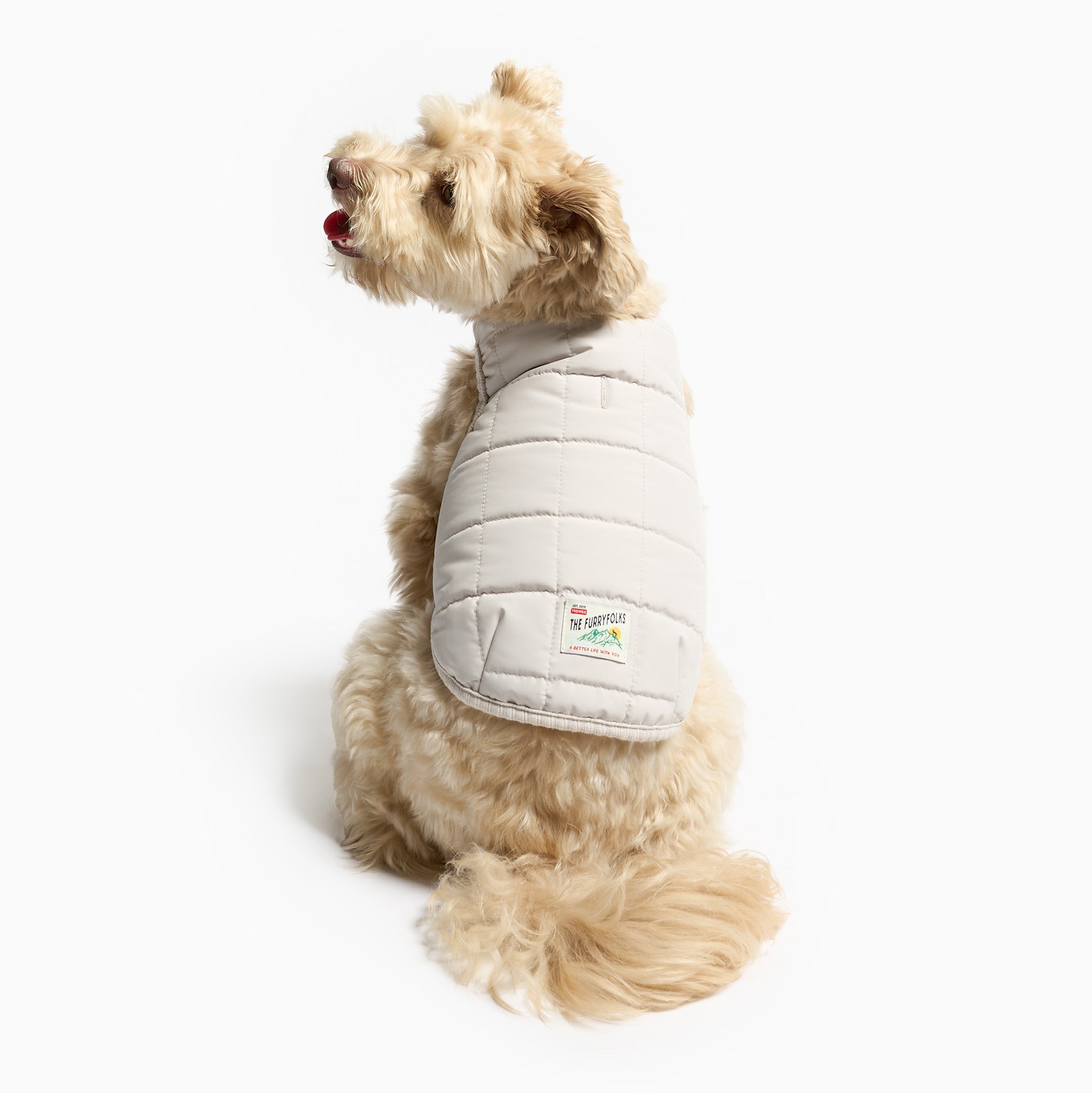 Reversible Puffer Vest Grey