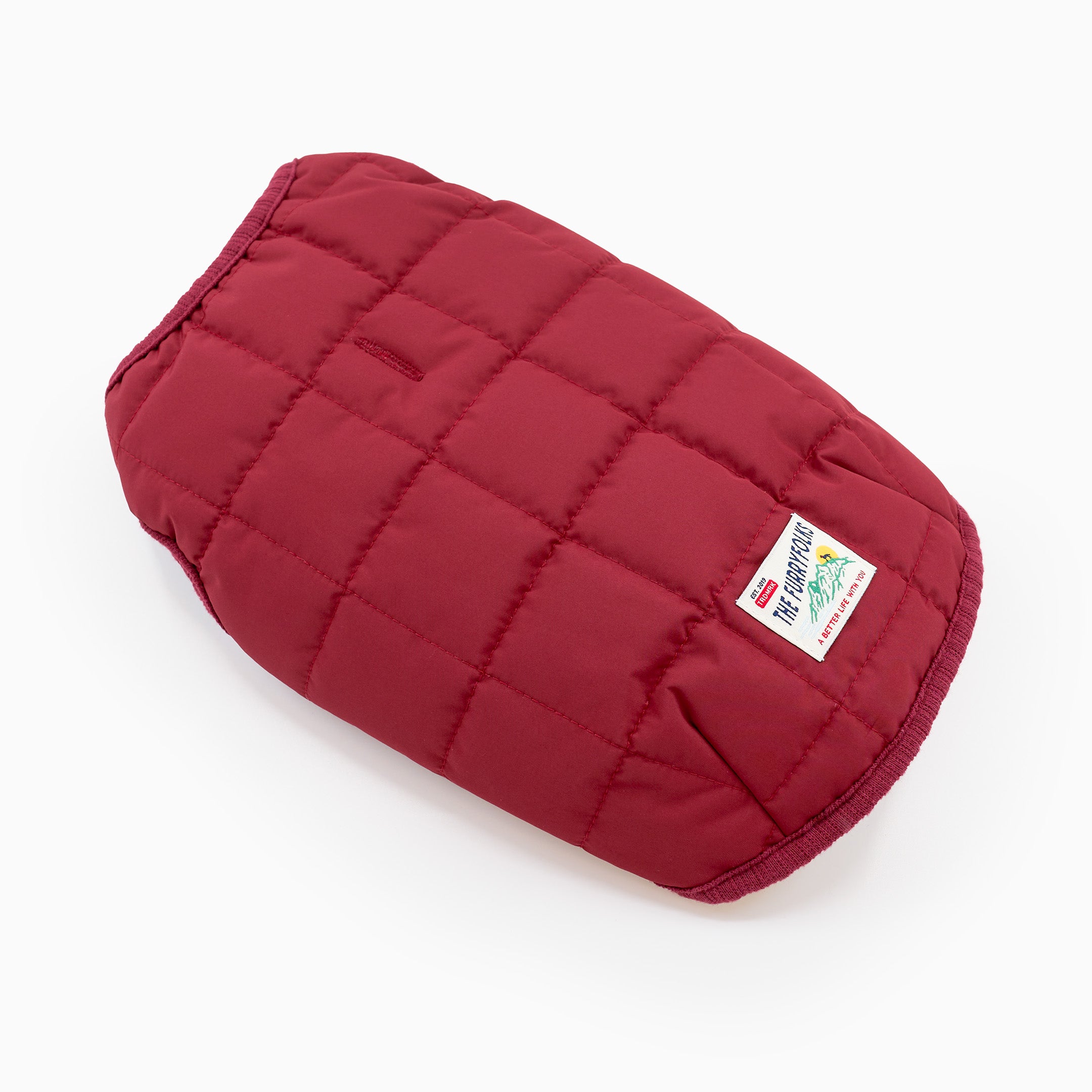 Reversible Puffer Vest Burgundy