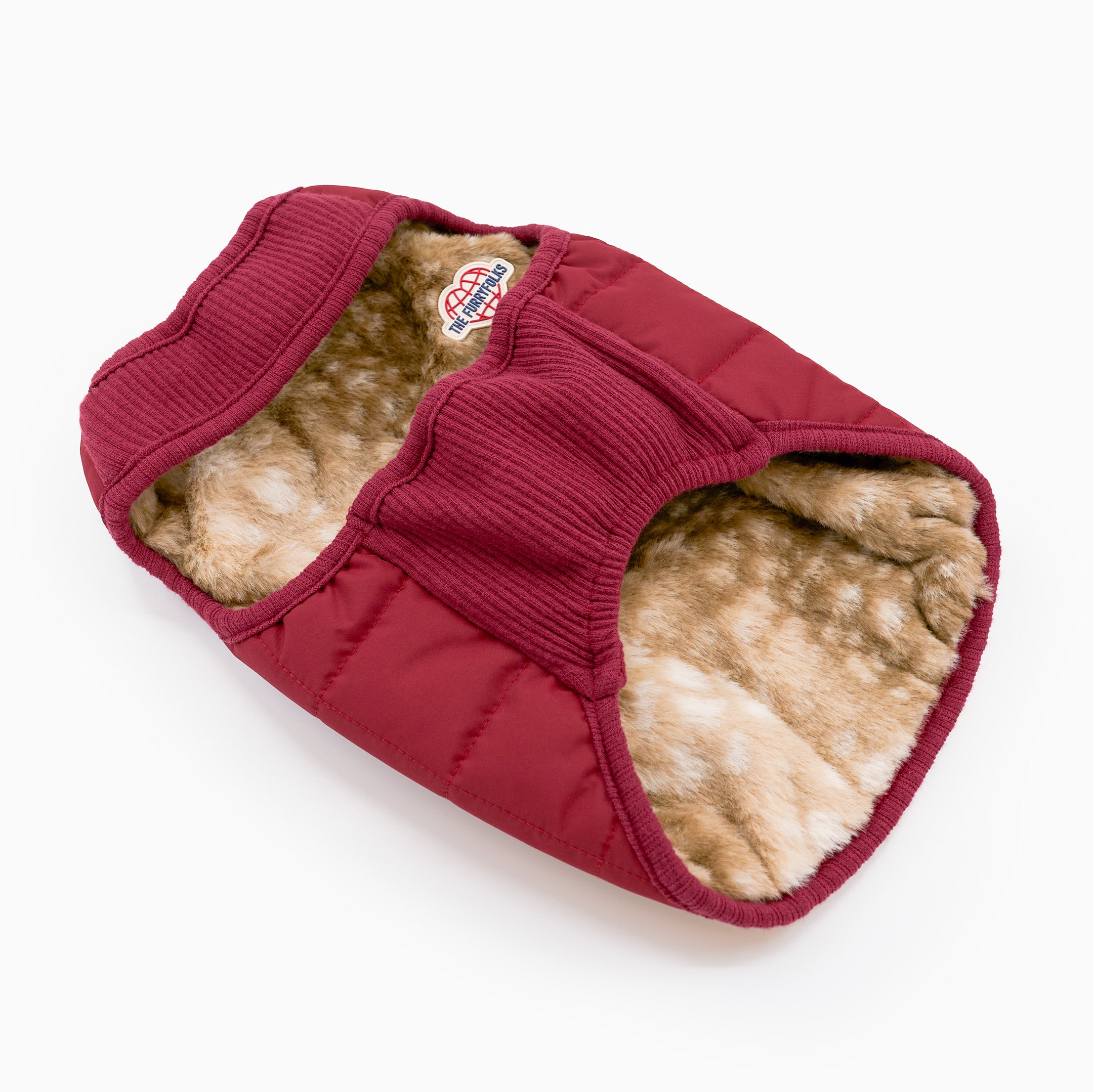 Reversible Puffer Vest Burgundy