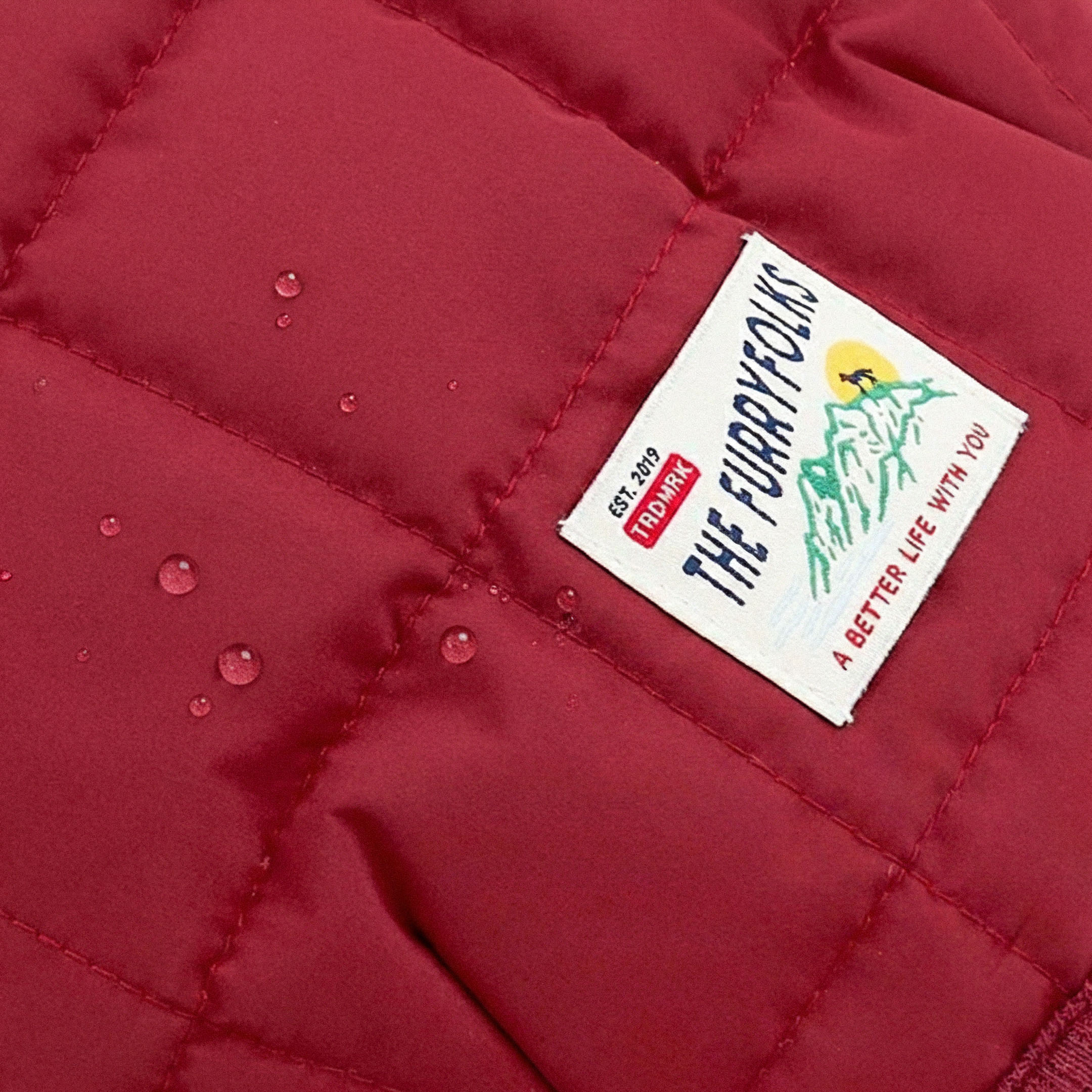Reversible Puffer Vest Burgundy